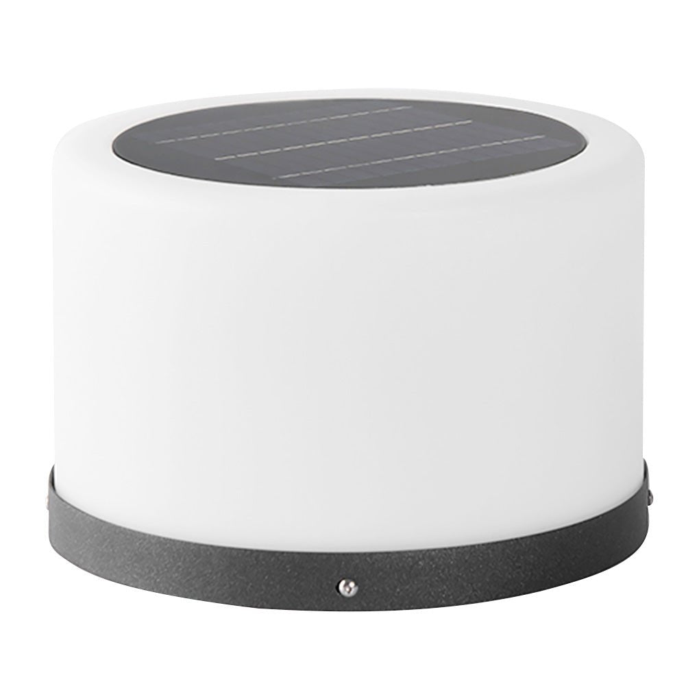 Round Acrylic Waterproof White LED Modern Solar Lights Outdoor Garden Lights