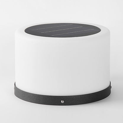 Round Acrylic Waterproof White LED Modern Solar Lights Outdoor Garden Lights