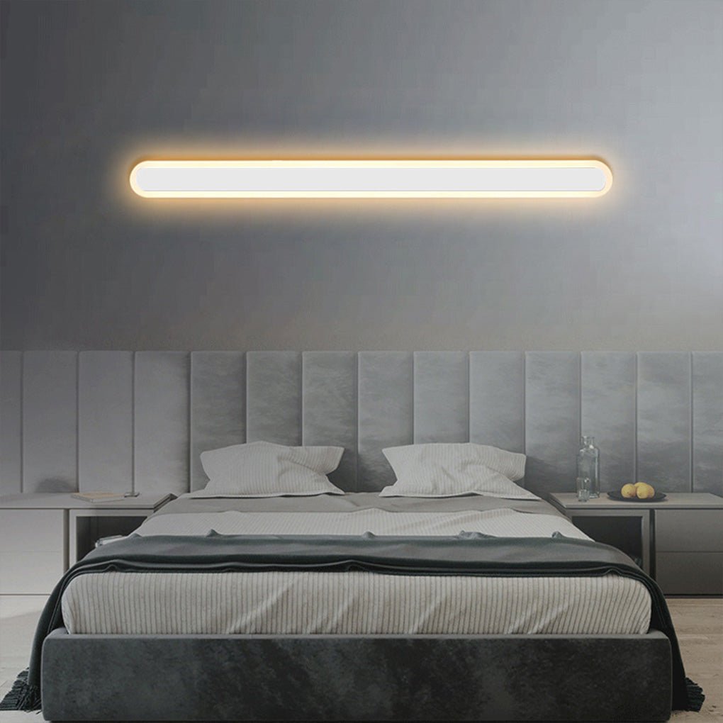 Nordic Minimalist Strip Three-color Light LED Bedside Living Room Background Wall Lamp