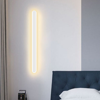 Nordic Minimalist Strip Three-color Light LED Bedside Living Room Background Wall Lamp