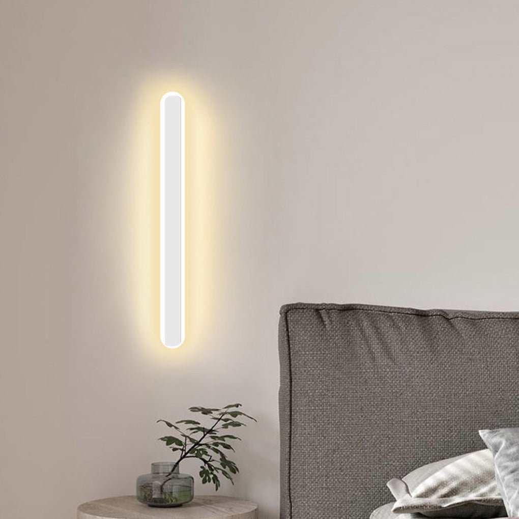 Nordic Minimalist Strip Three-color Light LED Bedside Living Room Background Wall Lamp