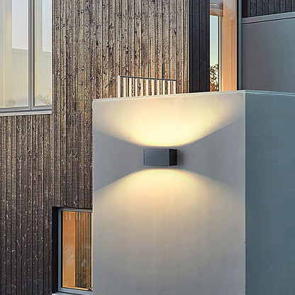 Rectangle LED Waterproof Nordic Up and Down Lights Outdoor Wall Lights Sconces
