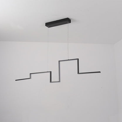 Modern Irregular Linear 1-light Metal PVC Island Hallway LED Pendant Lighting