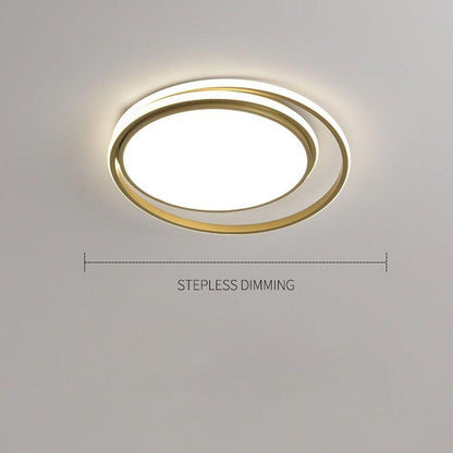 Circular Modern Acrylic LED Flush Mount Ceiling Light for Bedroom