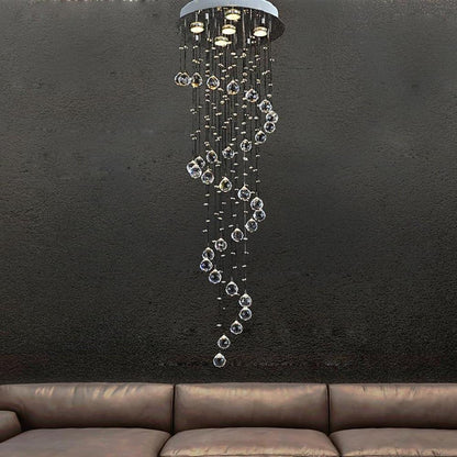 Modern Spherical Crystal Contemporary Chandeliers