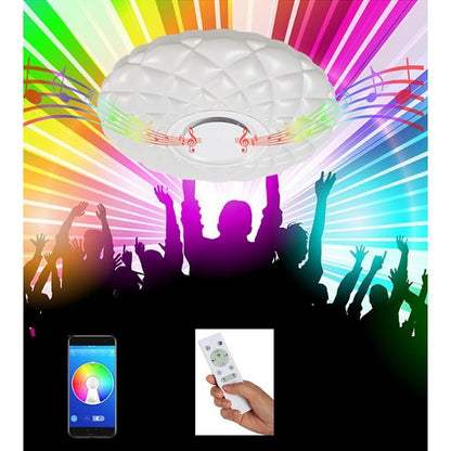 Metal Acrylic Flush Mount Ceiling Light Dimmable Unique LED Light