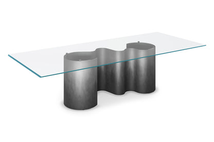 Papel Glass Dining Table - 118 In