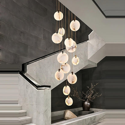 Moonshade Natural Marble Pendant Light Fixture