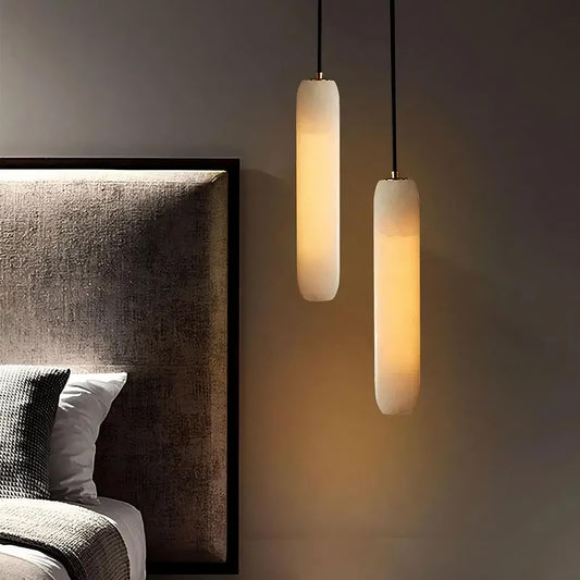 Moonshade Natural Marble Pendant Light