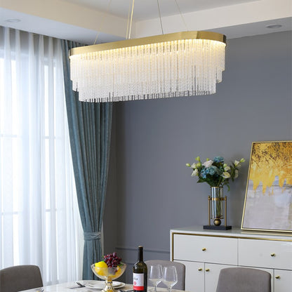 Ivetri Glass Modern Chandelier