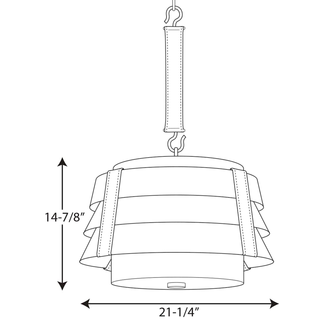Sandbar 3 Light 22" Wide Pendant by Jeffrey Alan Marks