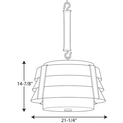 Sandbar 3 Light 22" Wide Pendant by Jeffrey Alan Marks