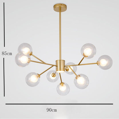 9 Lights Glass LED Modern Chandeliers Ceiling Lights Pendant Light