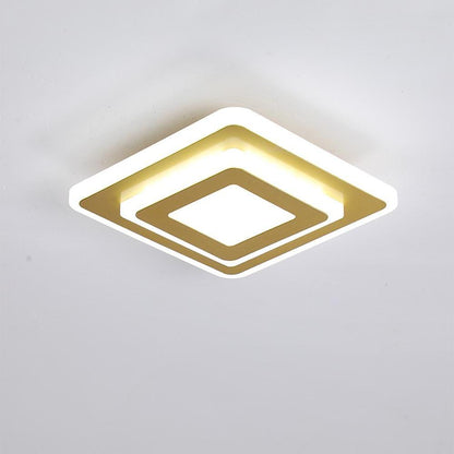 Multi Square LED Flush Mount Ceiling Fixture Light for Hallway Entryway