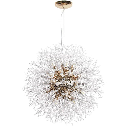 Round Design Crystal Metal LED Antique Chandeliers Kitchen Pendant Lighting
