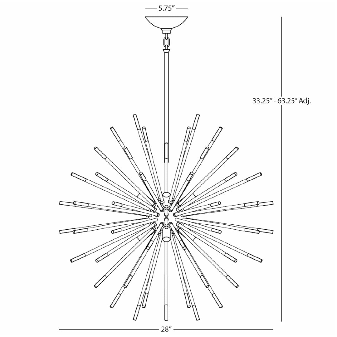 Andromeda 28" Sputnik Chandelier