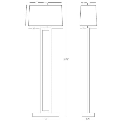 Doughnut 60" Column Floor Lamp