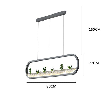 Rounded Corners Rectangular Modern Kitchen Pendant Lights Ceiling Light