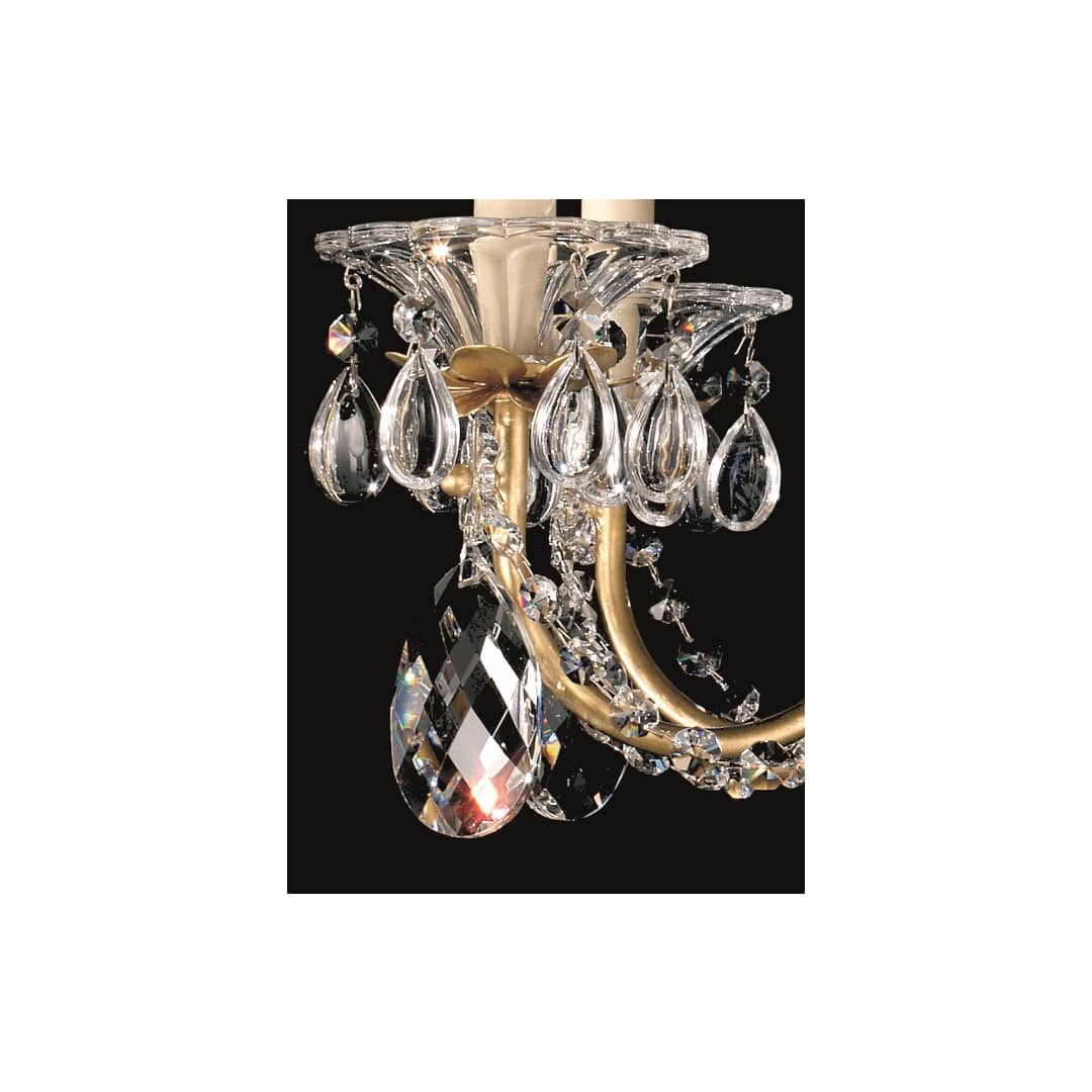 Bagatelle Single Light 13" Tall Wall Sconce with Clear Swarovski Crystals