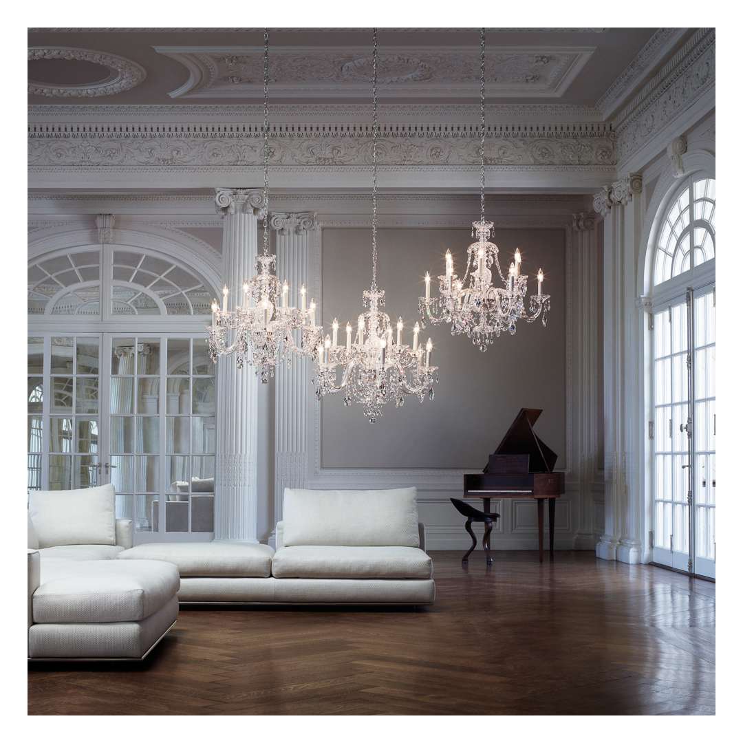 Sterling 5 Light 16" Wide Crystal Chandelier with Clear Swarovski Crystals