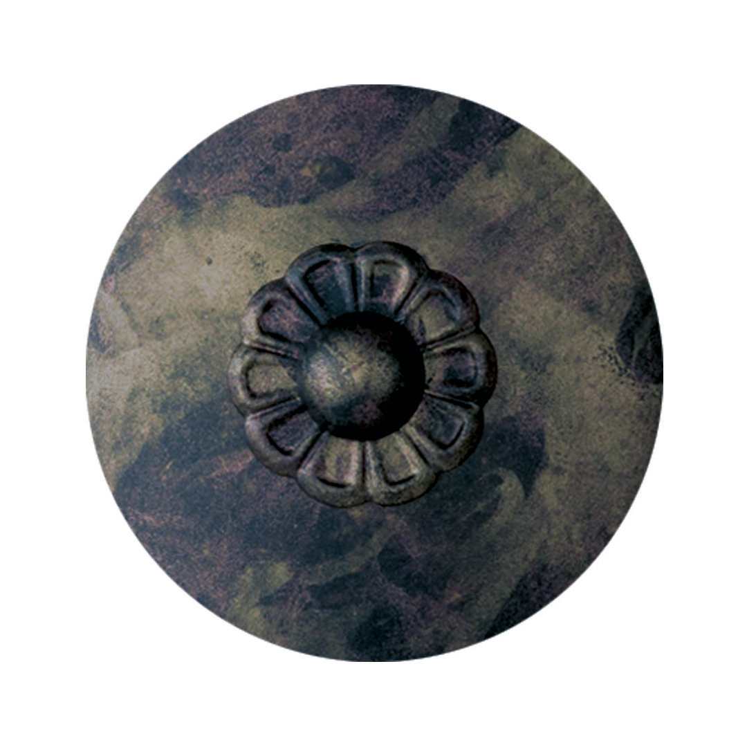 Renaissance 6 Light 20" Wide Semi-Flush Ceiling Fixture with Amethyst and Black Diamond Swarovski Rock Crystals