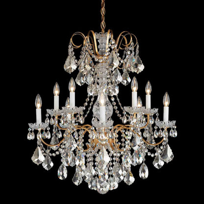 New Orleans 10 Light 28" Wide Crystal Chandelier with Heritage Crystals
