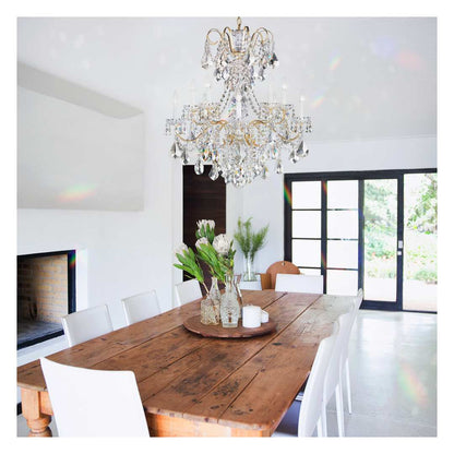 New Orleans 10 Light 28" Wide Crystal Chandelier with Heritage Crystals