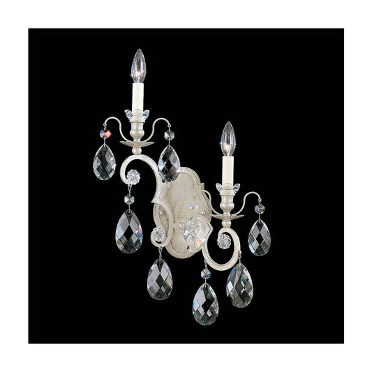 Renaissance 2 Light 23" Tall Wall Sconce with Clear Swarovski Crystals