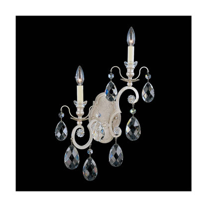Renaissance 2 Light 23" Tall Wall Sconce with Clear Swarovski Crystals
