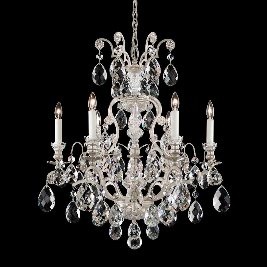 Renaissance 6 Light 24" Wide Crystal Chandelier