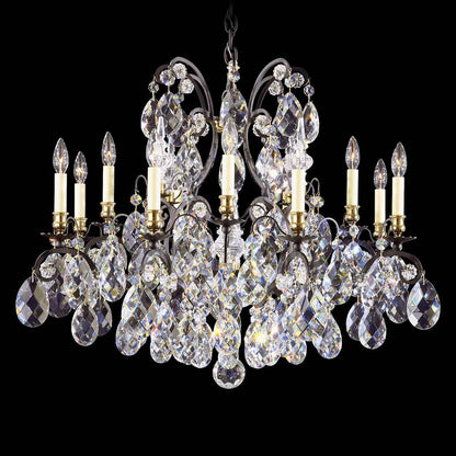 Renaissance 12 Light 33" Wide Crystal Chandelier
