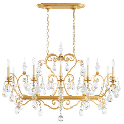 Renaissance 12 Light 46" Wide Crystal Chandelier with Clear Swarovski Crystals