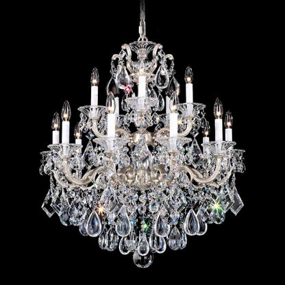 La Scala 15 Light 28" Wide Crystal Chandelier