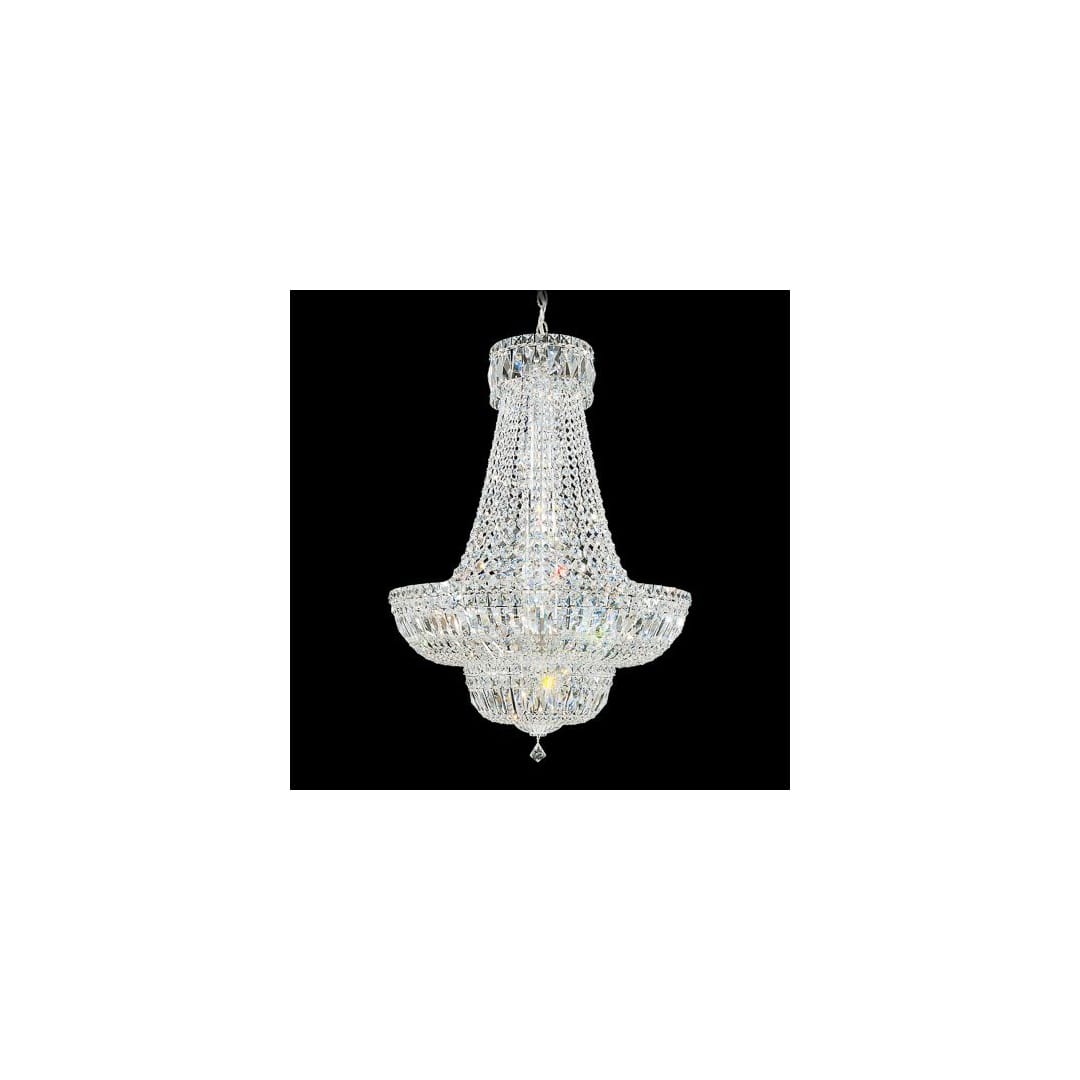 Petit 23 Light 24" Wide Crystal Empire Chandelier with Clear Swarovski Crystals