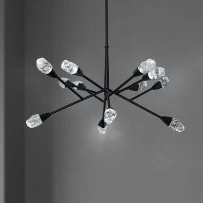 Synapse 32" Wide LED Crystal Pendant
