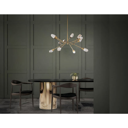Synapse 32" Wide LED Crystal Pendant