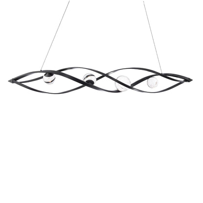 Slipstream 57" Wide LED Crystal Linear Pendant