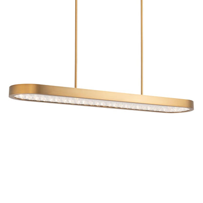Marquis 47" Wide LED Crystal Linear Pendant