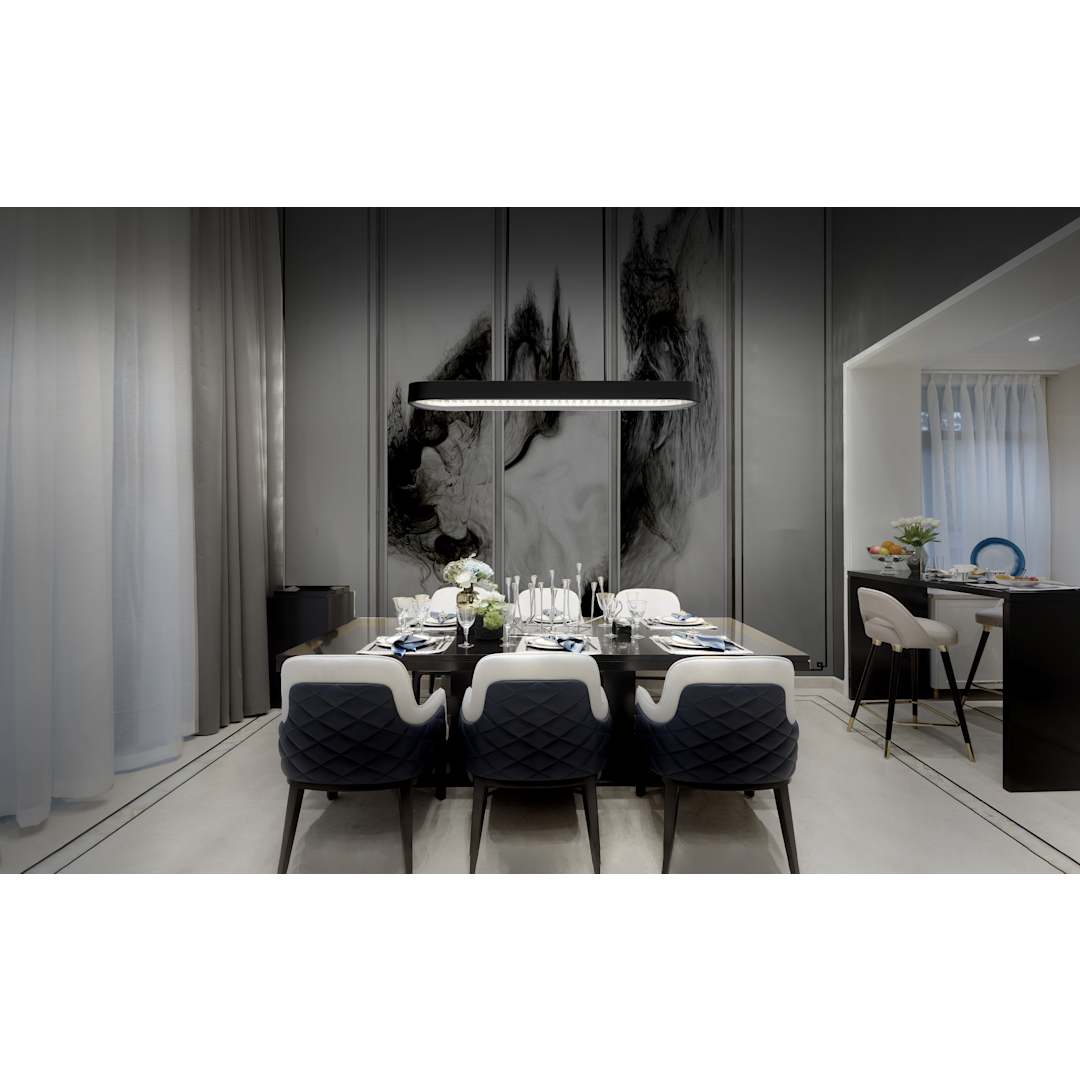 Marquis 47" Wide LED Crystal Linear Pendant