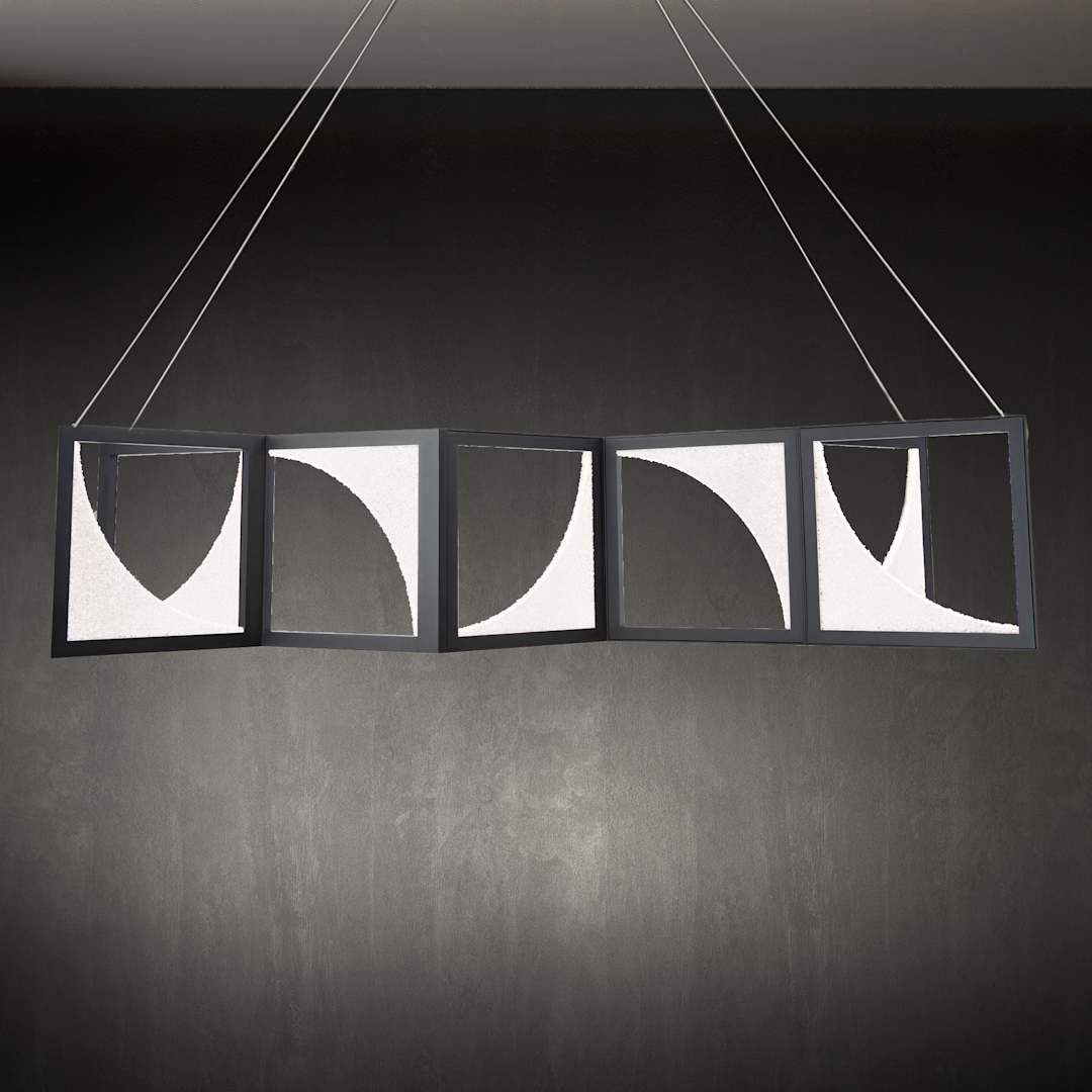 Luna 61" Wide LED Crystal Linear Pendant