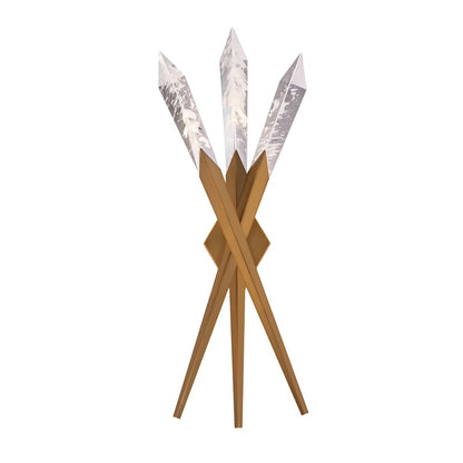 Solitude 29" Tall LED Wall Sconce with Clear Optic Haze Crystal