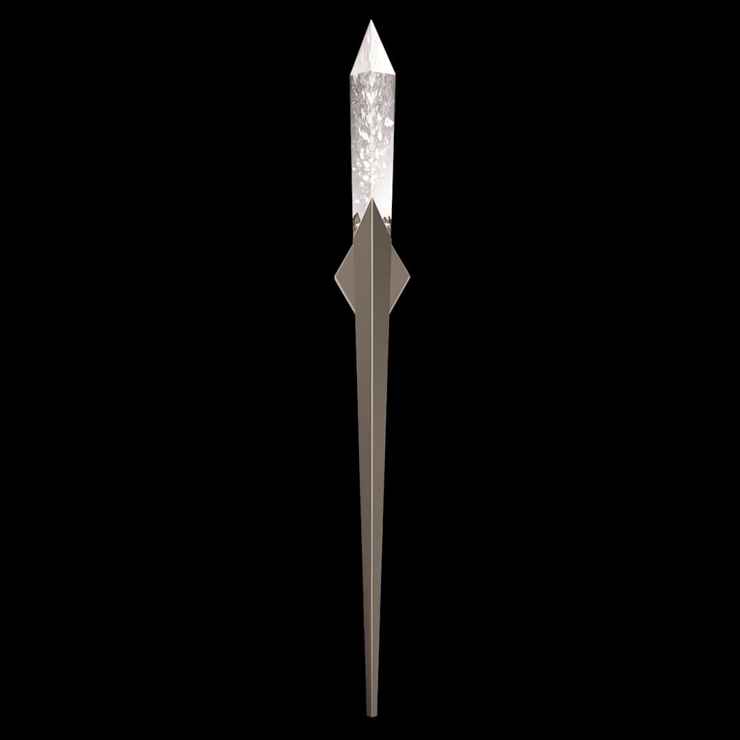 Solitude 70" Tall LED Wall Sconce with Clear Optic Haze Crystal