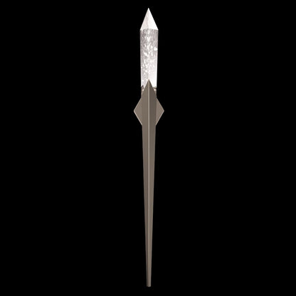 Solitude 70" Tall LED Wall Sconce with Clear Optic Haze Crystal