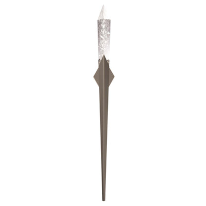 Solitude 70" Tall LED Wall Sconce with Clear Optic Haze Crystal