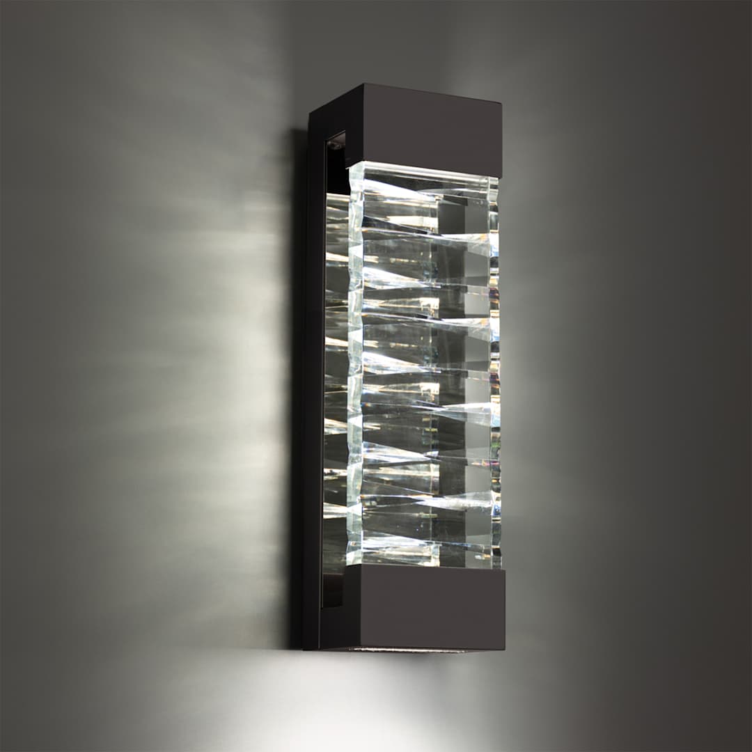 Labyrinth 26" Tall LED Wall Sconce with Clear Optic Crystal