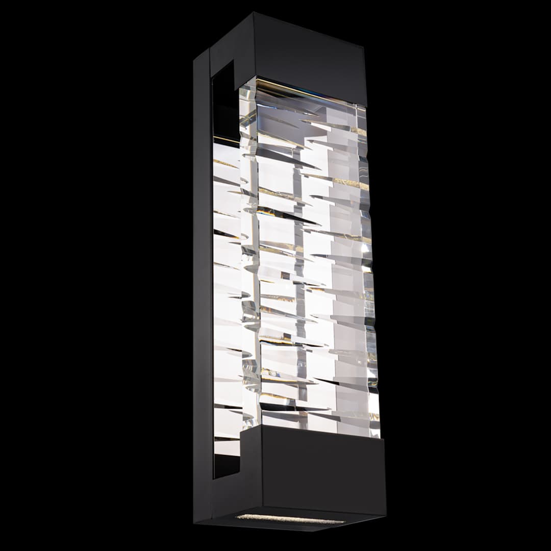 Labyrinth 32" Tall LED Wall Sconce with Clear Optic Crystal