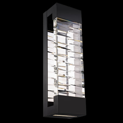 Labyrinth 32" Tall LED Wall Sconce with Clear Optic Crystal