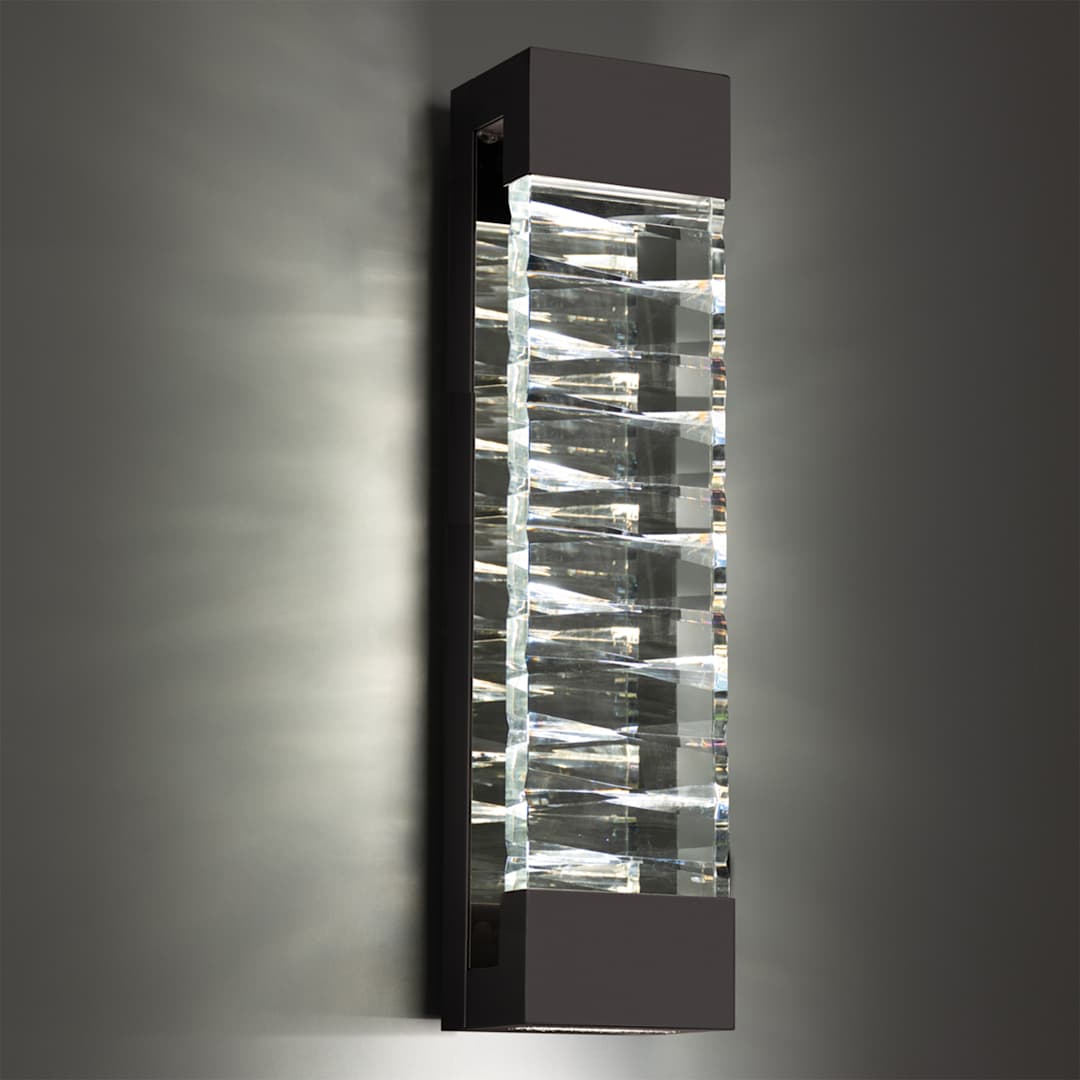 Labyrinth 32" Tall LED Wall Sconce with Clear Optic Crystal