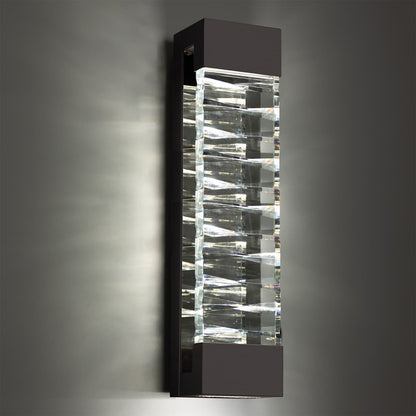 Labyrinth 32" Tall LED Wall Sconce with Clear Optic Crystal