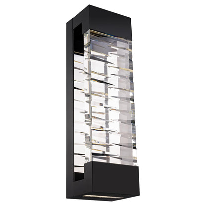 Labyrinth 32" Tall LED Wall Sconce with Clear Optic Crystal